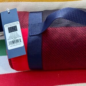 HBC StripesFleece Throw- Racing Red Buffalo Check- NEW with TAGS.
